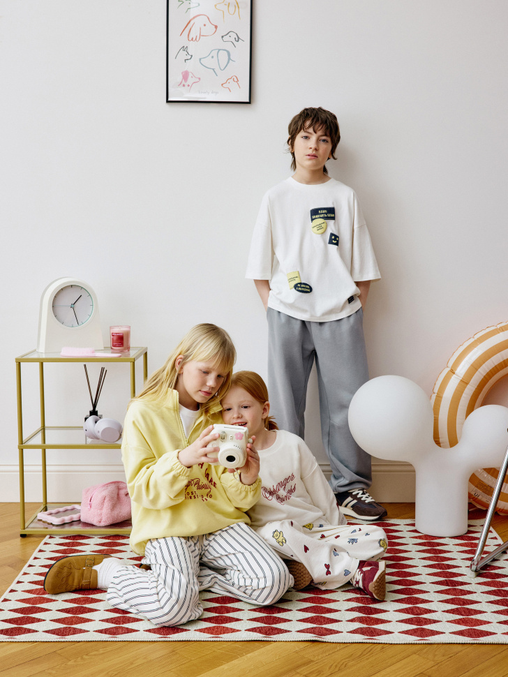 футболка оверсайз для мальчиков с принтом  x яндекс путешествия универсального стиля с лицевой стороны