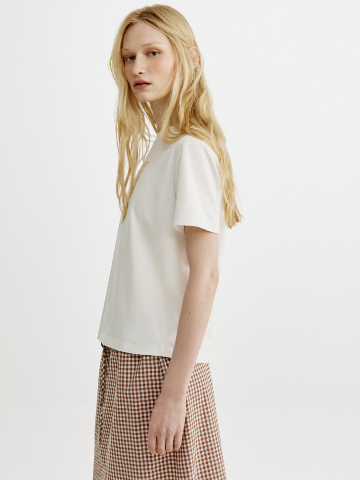 футболка с принтом прямого кроя по цене 1599 руб вид справа