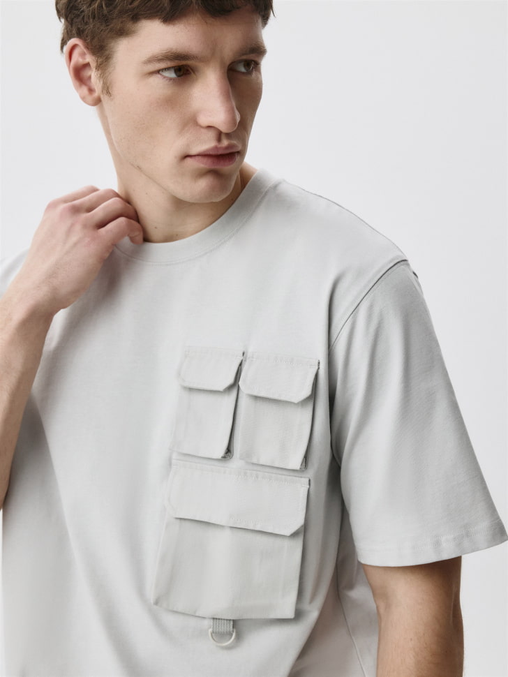 Футболка OVERSIZE FIT с карманами. Фото №3