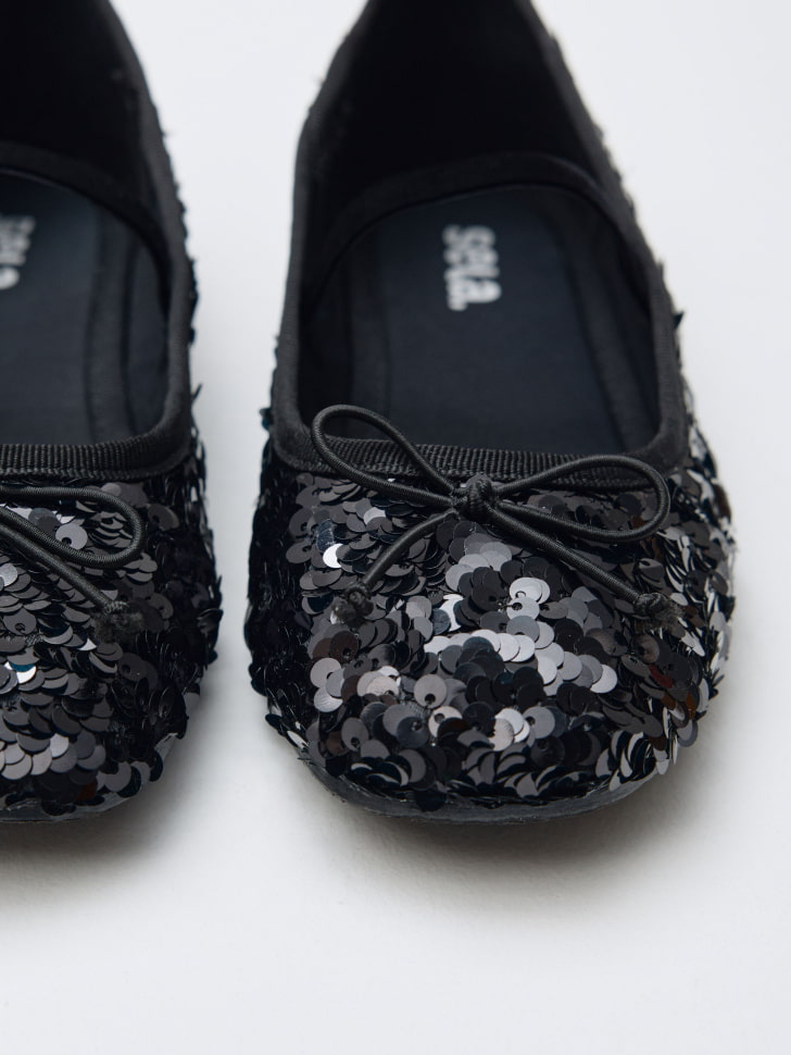 балетки с пайетками для девочек 4610517220226 по акции