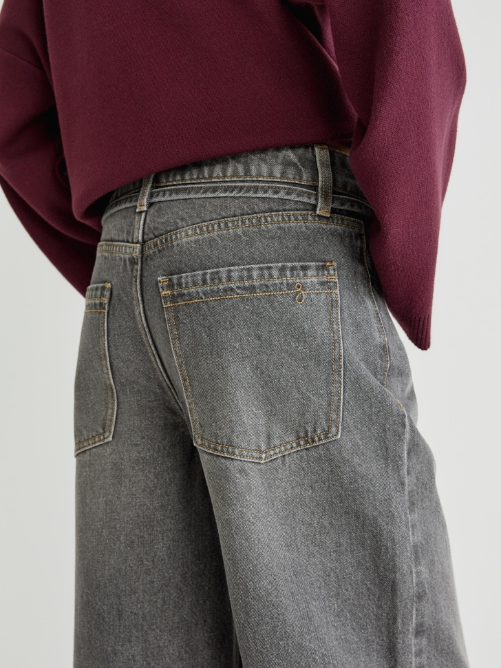 джинсы wide leg с поясом 4610517241559 по низкой цене