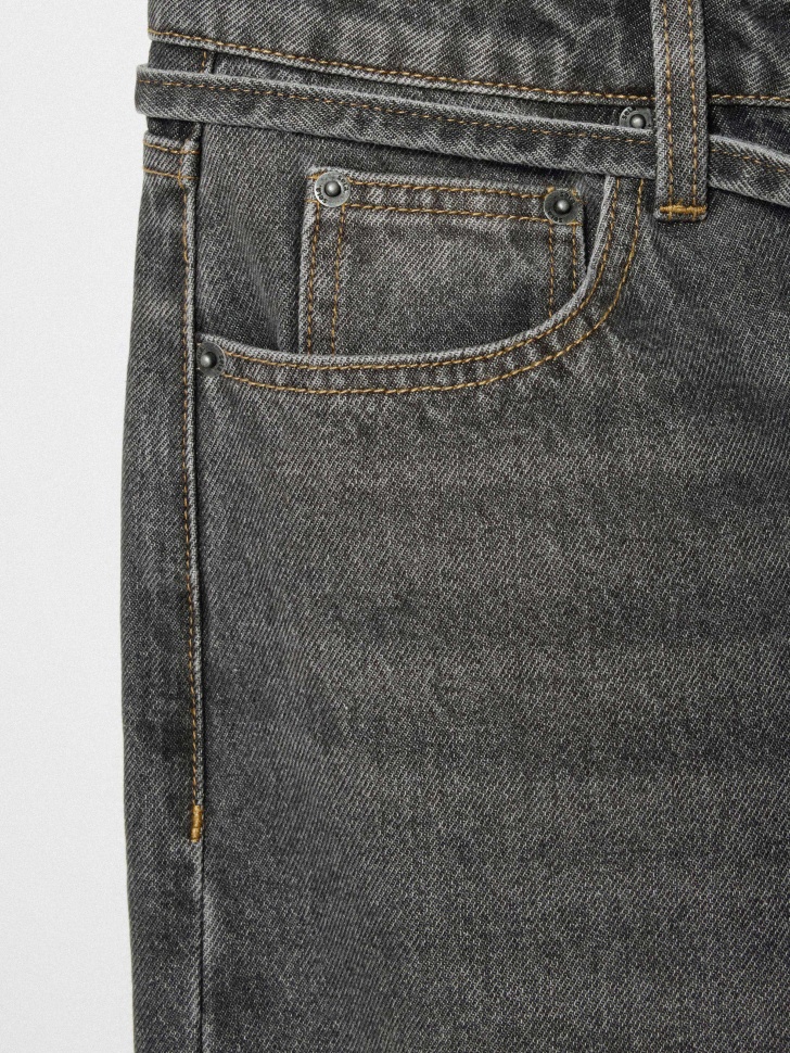 джинсы wide leg с поясом 4610517241559 на официальном сайте