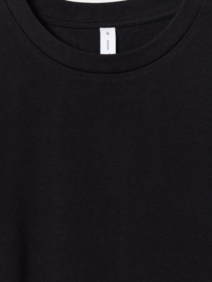 базовая футболка оверсайз из хлопка спереди