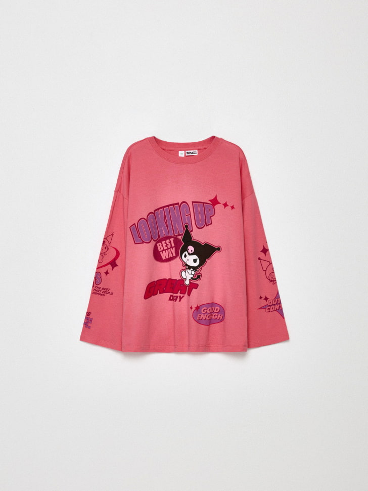 лонгслив оверсайз с принтом hello kitty 4680704863086 с промокодом