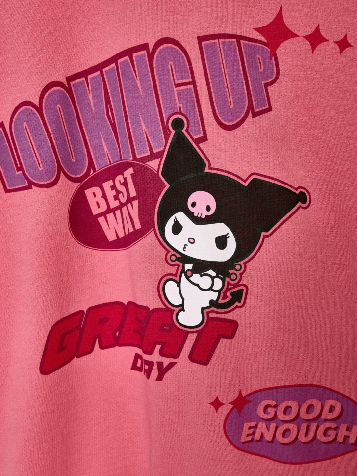 лонгслив оверсайз с принтом hello kitty 4680704863086 со скидкой