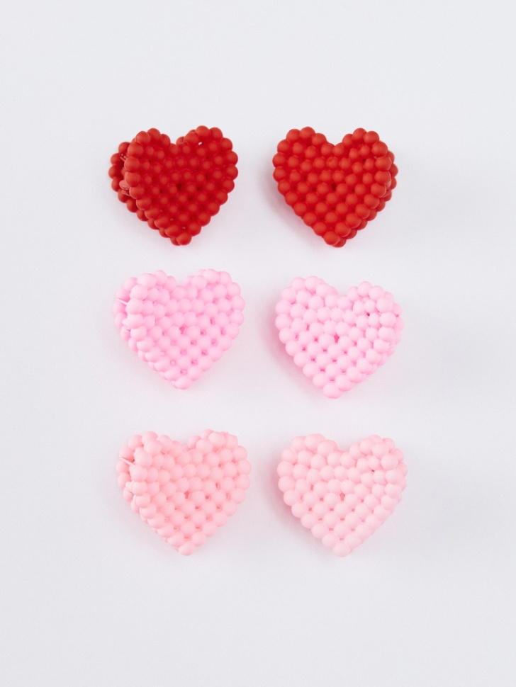 набор заколок-крабиков для девочек, 3 шт. 4610517396310 фотография