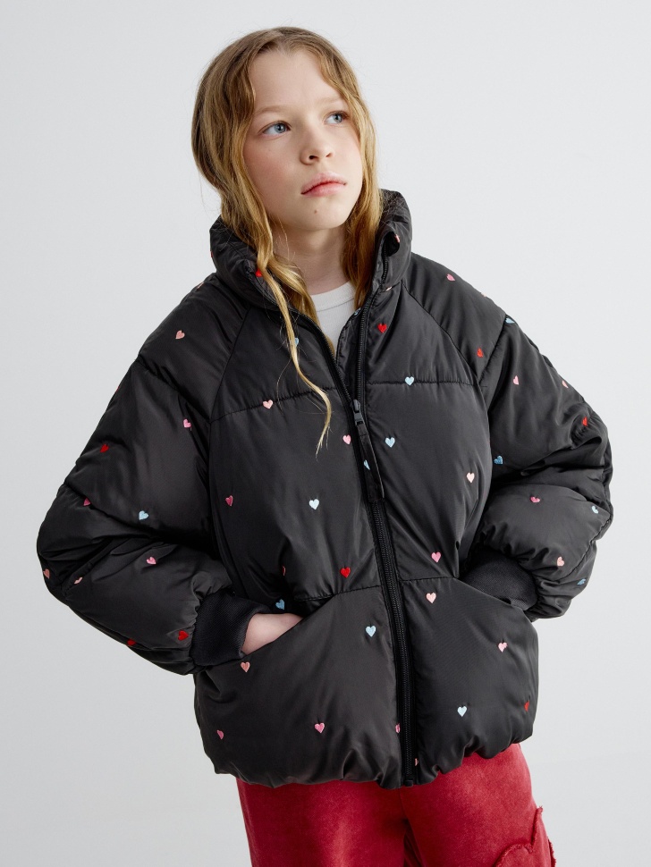 Дутая стеганая куртка Sela, черный, арт. 40987