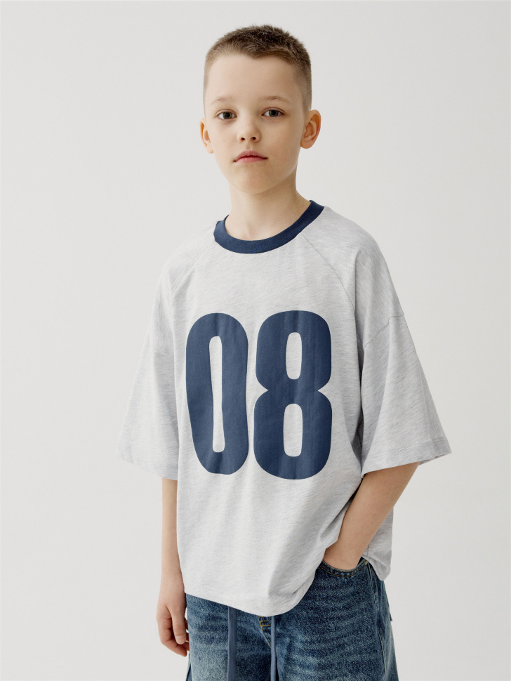 Футболка оверсайз с принтом для мальчиков 999₽