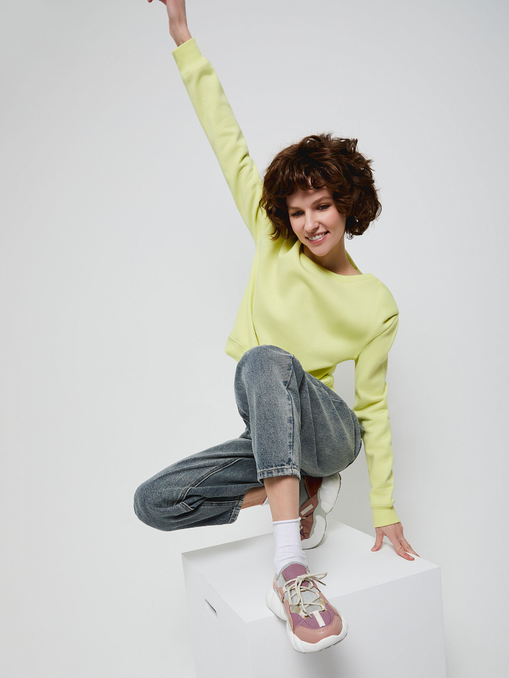 

Свитшот с подплечниками, Зеленый