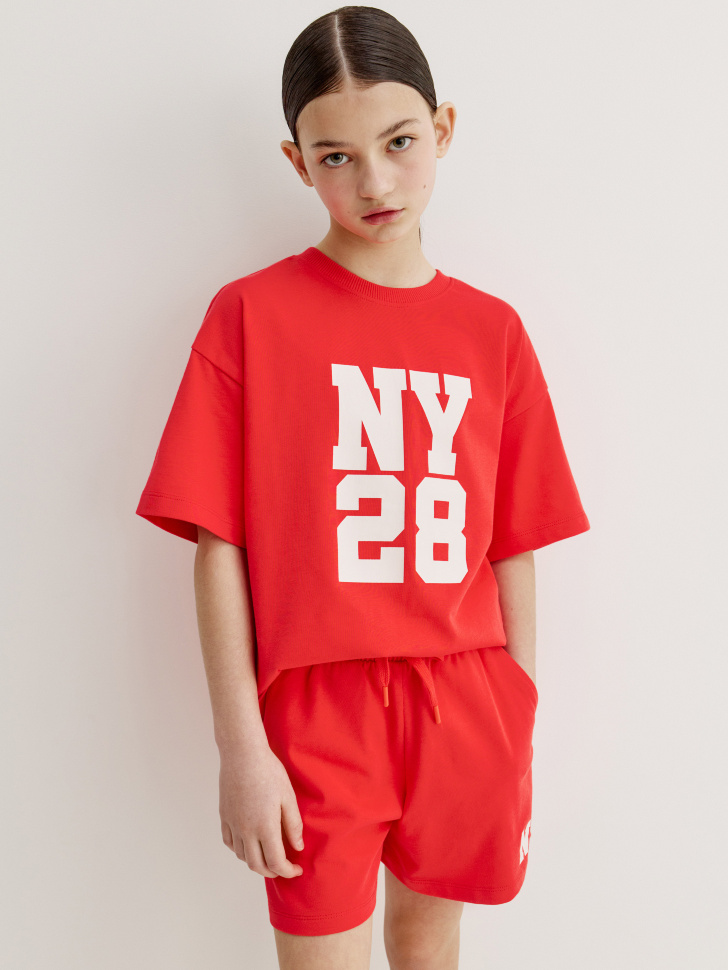 Комплект Sela футболка и шорты, красный, арт. 52633