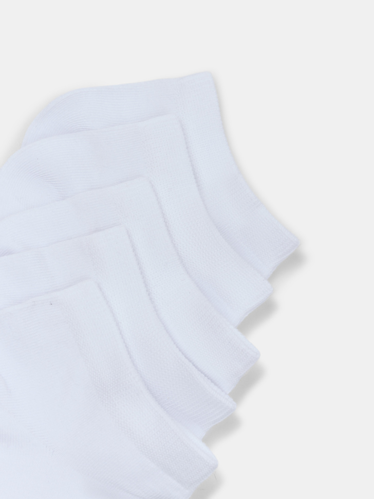 набор из 5 пар коротких носков от бренда sela вид слева