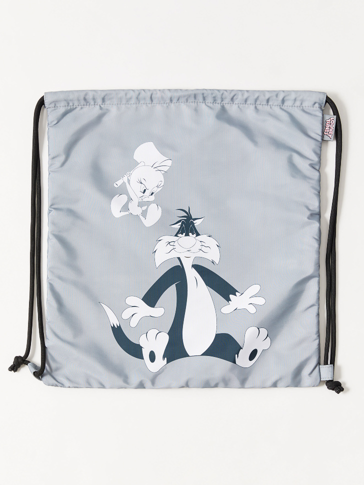 Детская сумка-мешок детская с принтом Looney Tunes (принт, 39х36 СМ, для детей от 3-х лет) от Sela