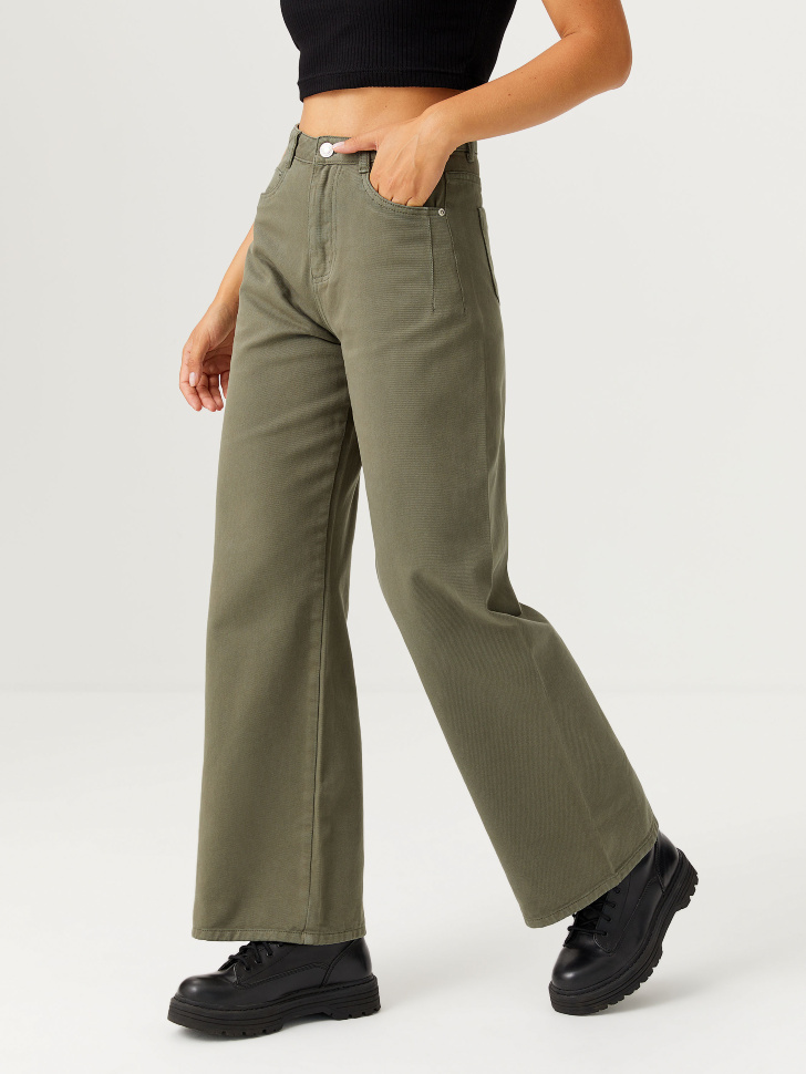 Прямые джинсы (зеленый, XS) от Sela