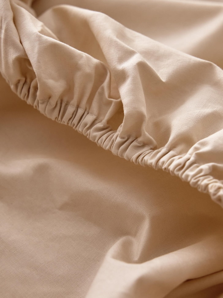 Простыня на резинке 90х200 см, бежевый, арт. 16991