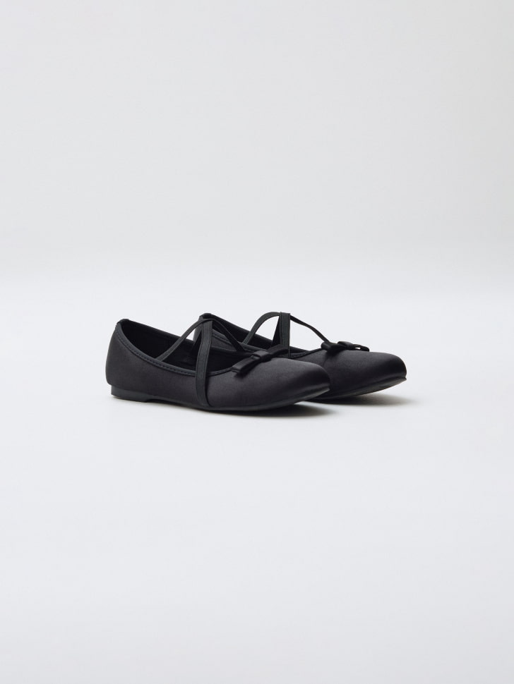 атласные балетки для девочек 4610517198761 в интернет магазине