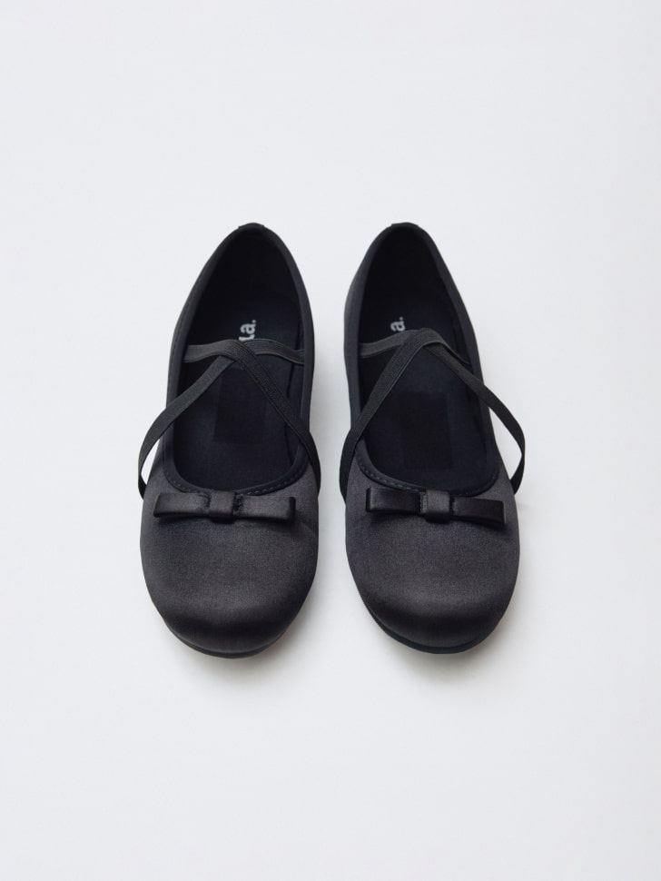 атласные балетки для девочек 4610517198761 купить с доставкой