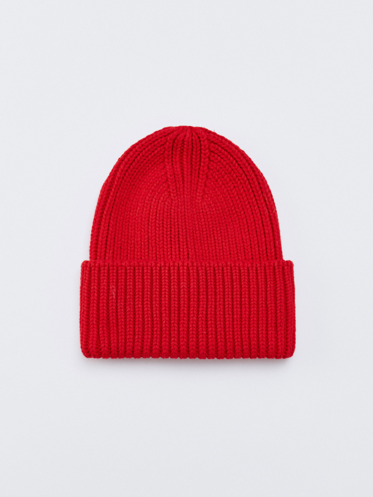 хлопковая шапка-бини крупной вязки 4610517278746 фотография