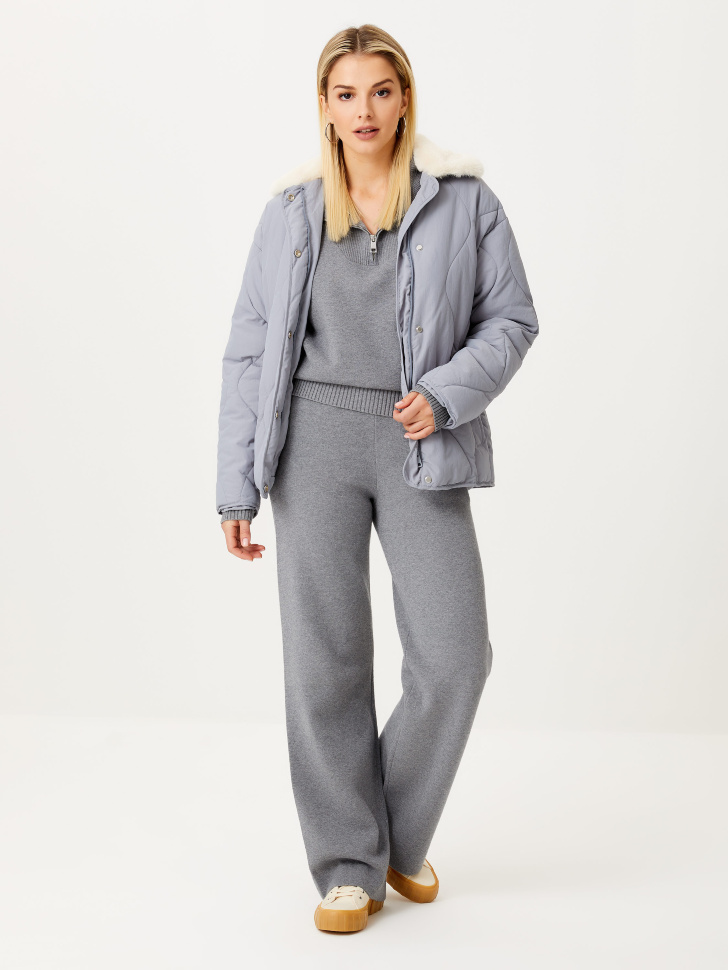 

Широкие вязаные брюки