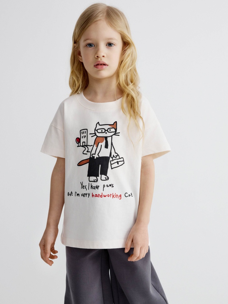 Футболка с принтом, арт. 32075