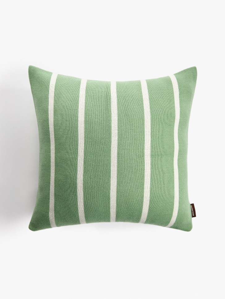 

Вязаный чехол для декоративной подушки в полоску, SL6801226509