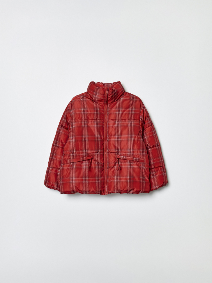 дутая куртка с принтом для девочек по цене 3999 руб вид справа