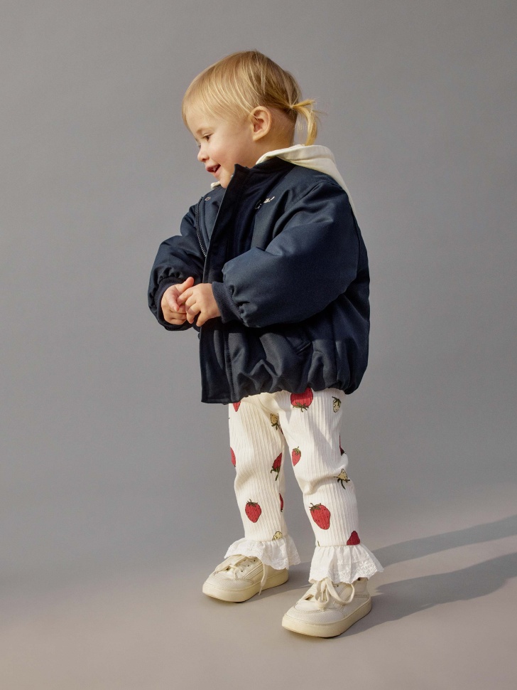 бомбер с трикотажным капюшоном для малышей 4610517158437 фотография