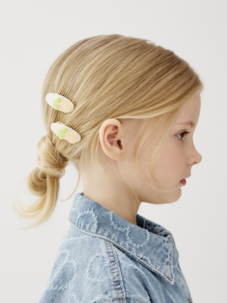 набор заколок с декором для девочек, 2 шт. 4610517666901 фотография