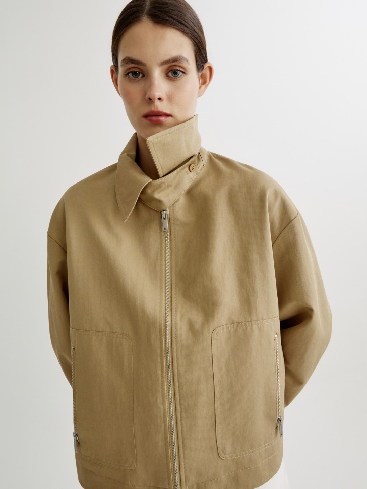 Куртка SELA из твила, бежевый, арт. 43322