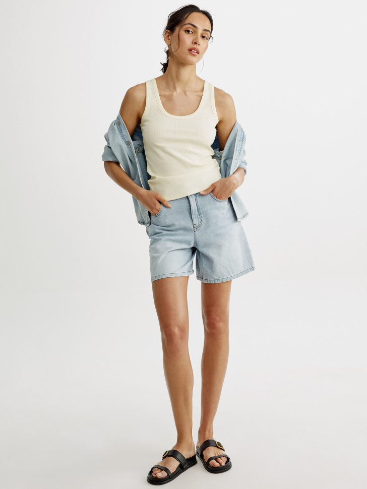 Джинсовые шорты Sela, голубой, арт. 54960