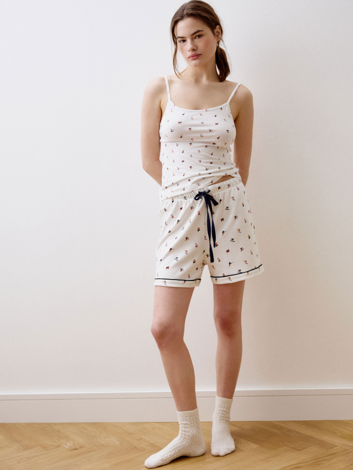 

Пижамные шорты с принтом, 5811141525