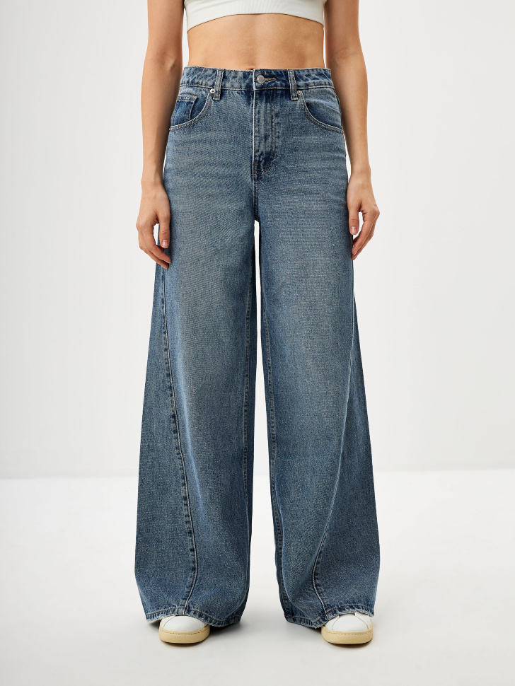 

Джинсы Wide Leg с косыми швами