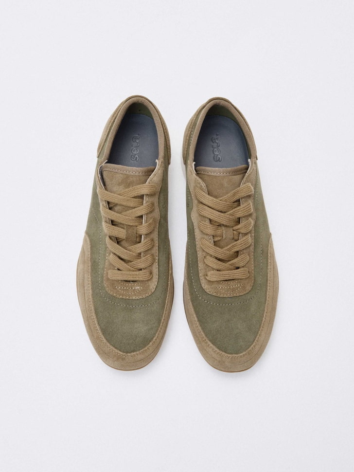 

Комбинированные кроссовки из натуральной замши, 5808204818