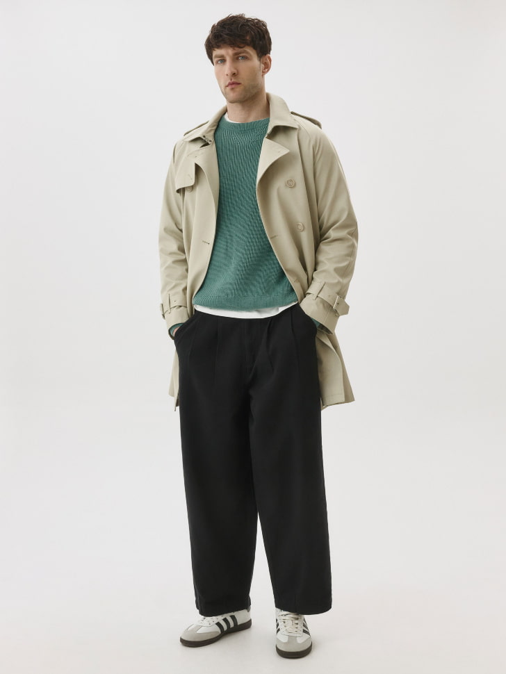 

Классический двубортный тренч