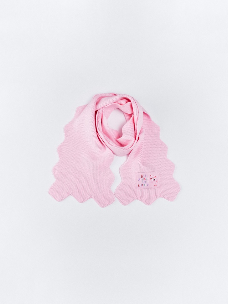 шарф для девочек  х смешарики от бренда sela вид слева