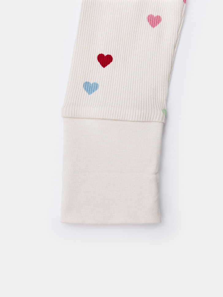 трикотажный комбинезон с принтом для малышей из россии вид сбоку