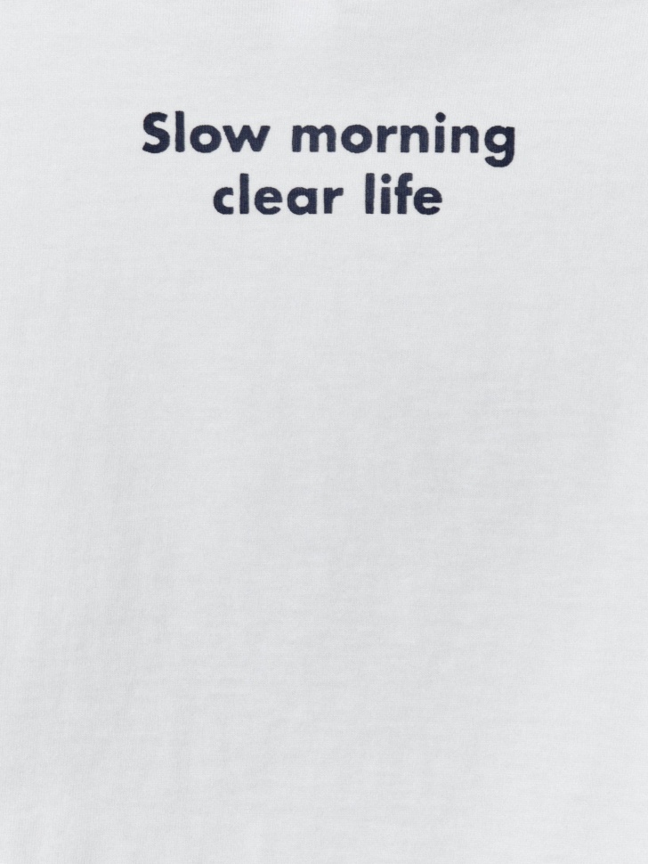 футболка оверсайз с принтом для мальчиков по цене 799 руб вид справа