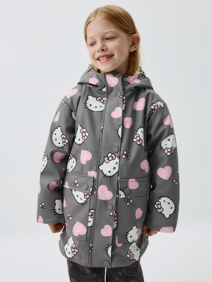 

Дождевик с принтом Hello Kitty для девочек