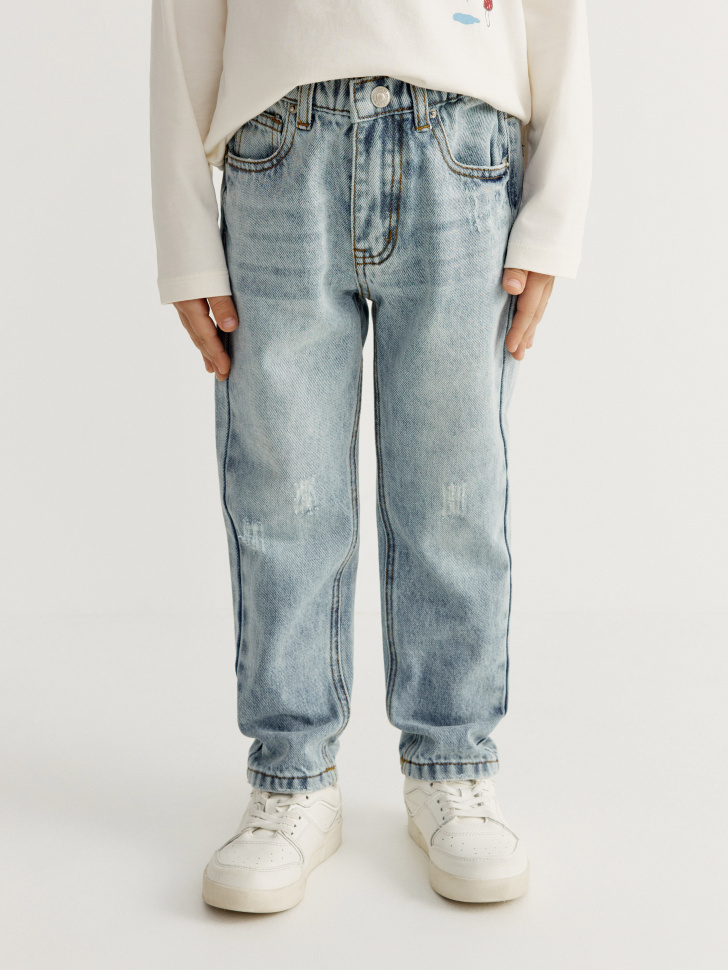 джинсы relaxed fit для мальчиков от бренда sela вид слева