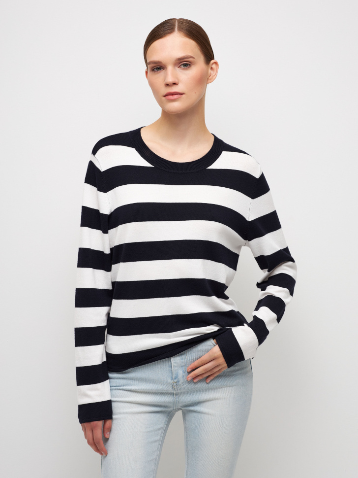 

Вязаный джемпер в полоску