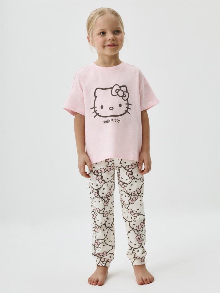 Пижама с принтом Hello Kitty для девочек