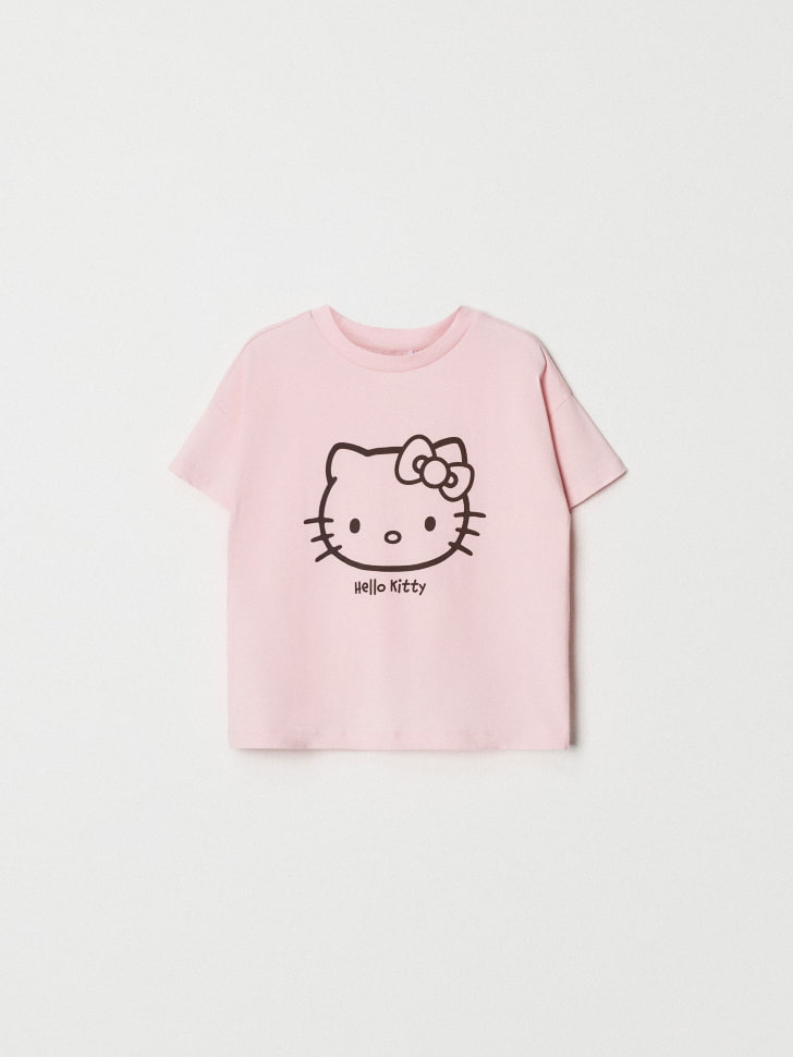 Пижама с принтом Hello Kitty для девочек. Фото №4