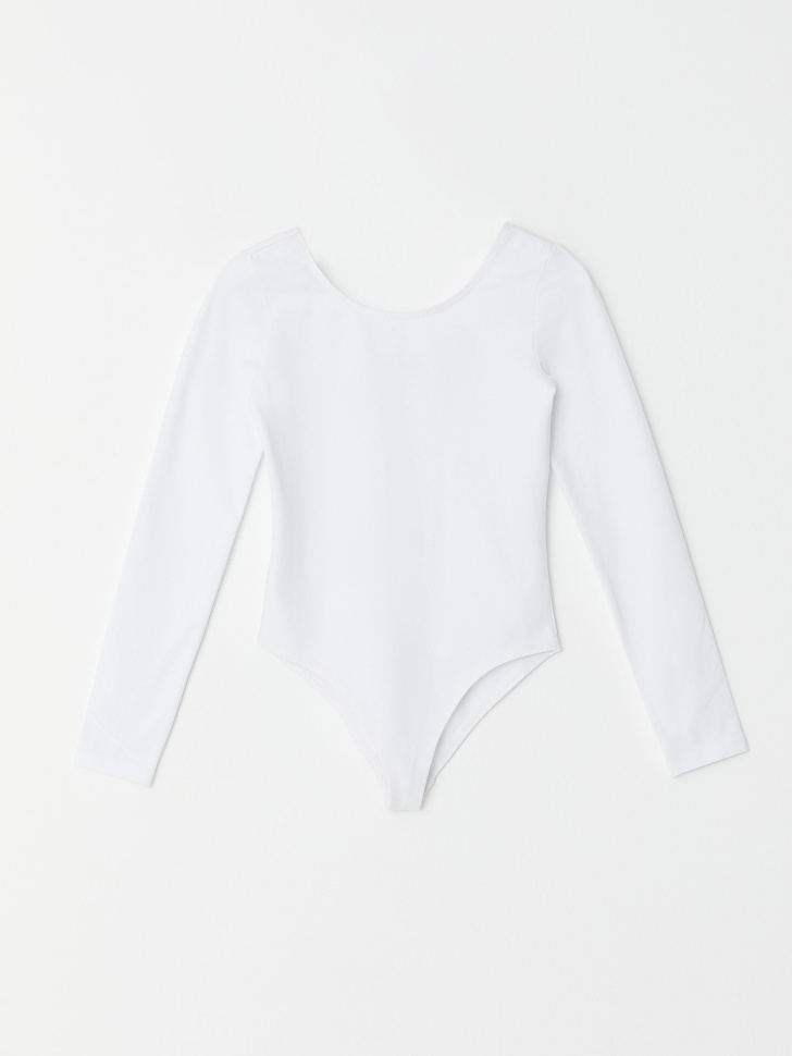 

Боди с длинным рукавом для девочек, Белый