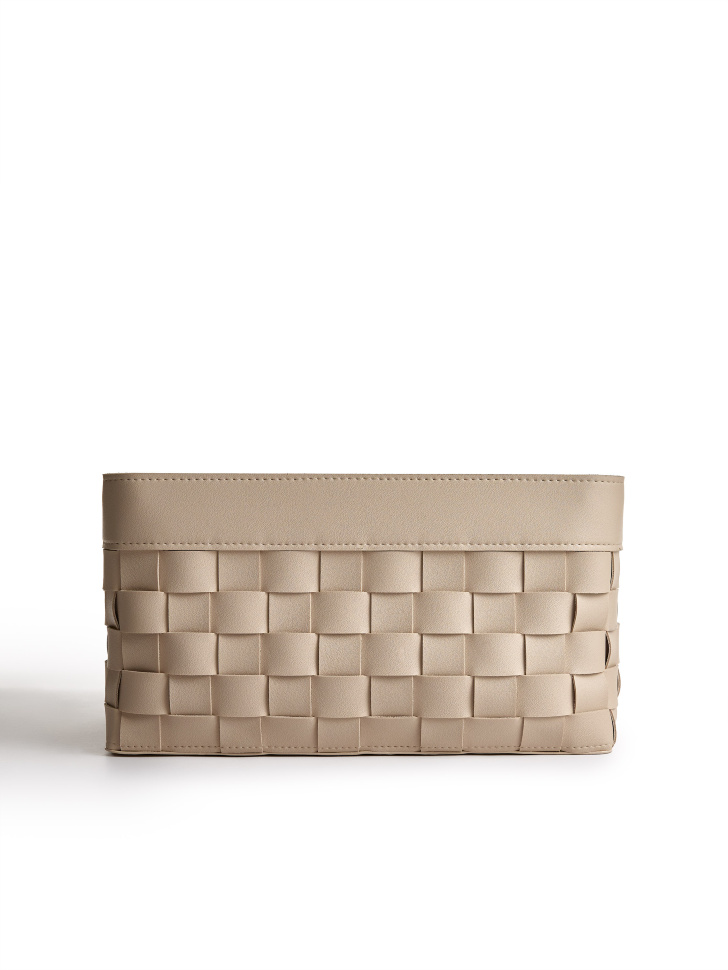 плетеная корзина для хранения с ручками 4640611142315 фотография