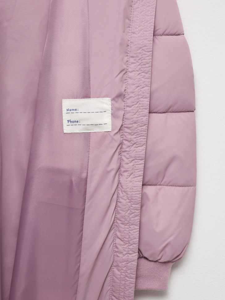 пальто для девочек (розовый, 128) sela 4680129603274 - фото 5