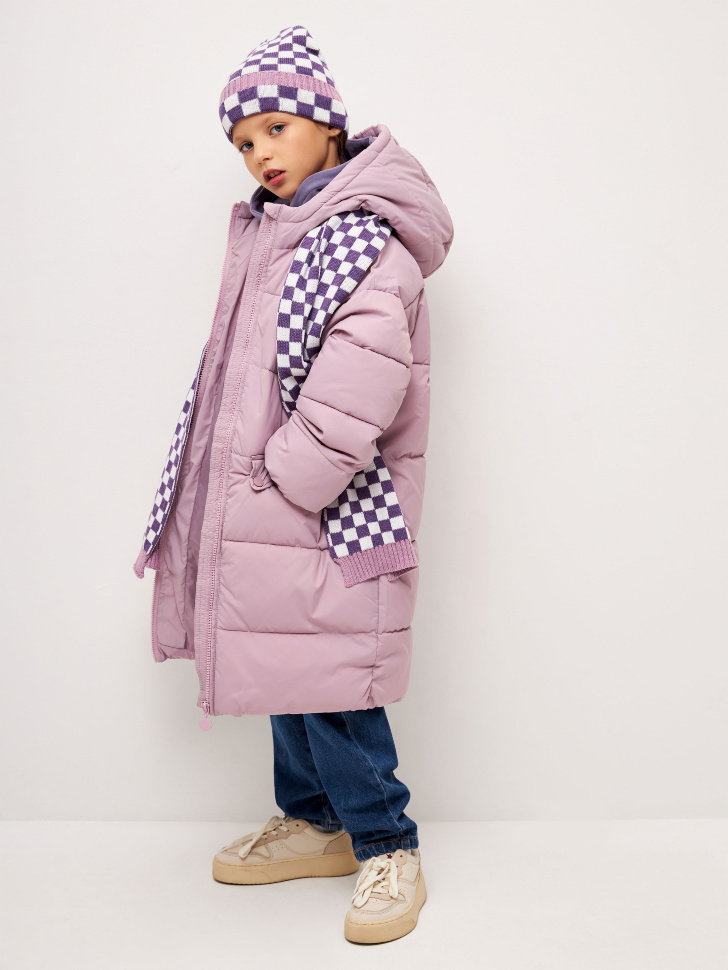 пальто для девочек (розовый, 146) sela 4680129603304 - фото 6