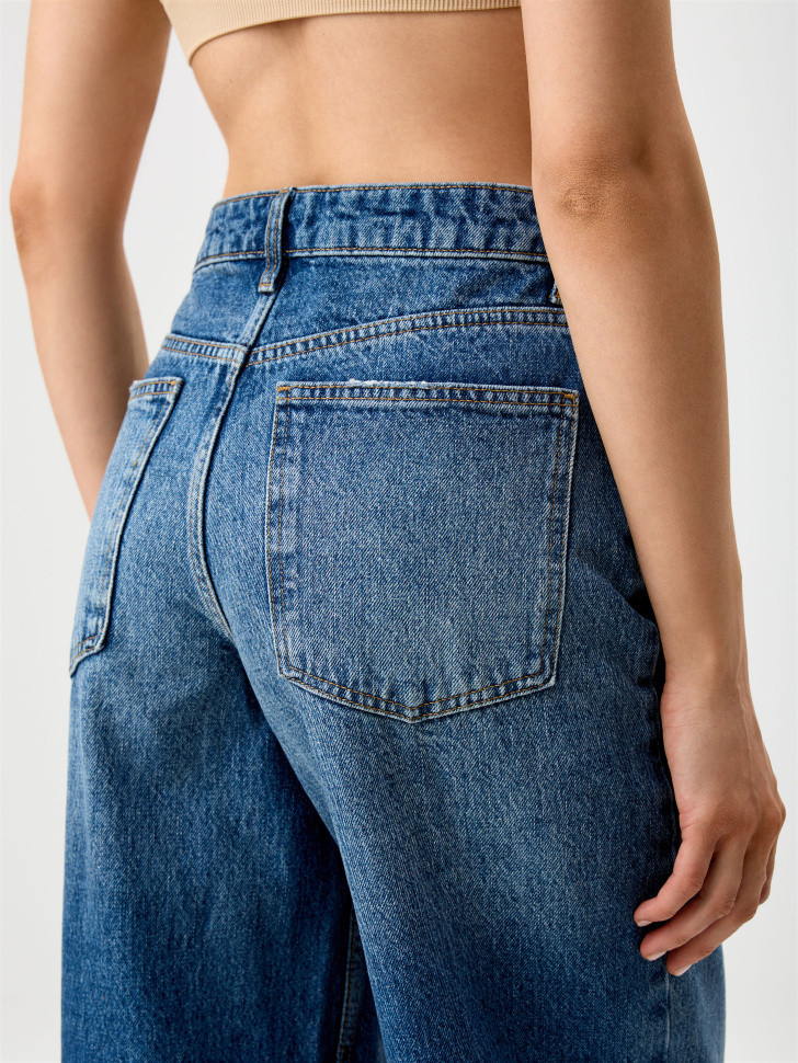 Расслабленные джинсы Straight Fit - фото 5