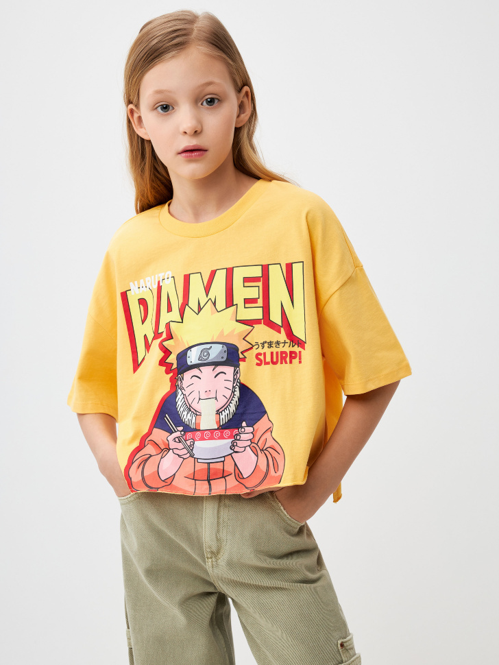 

Футболка оверсайз с принтом Naruto для девочек