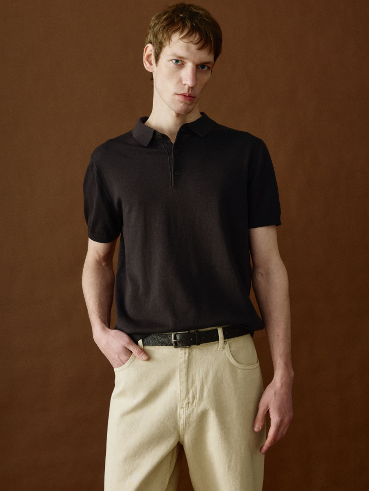 Мужское трикотажное поло SELA, арт. 37265