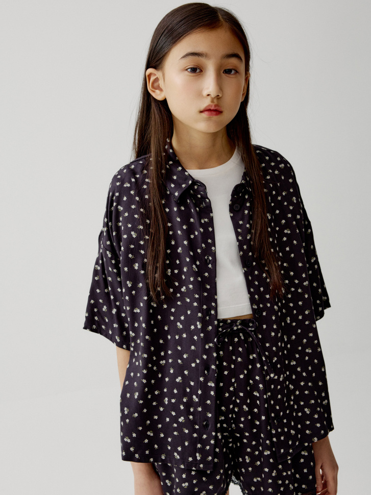 рубашка с короткими рукавами для девочек 4610517552716 фотография