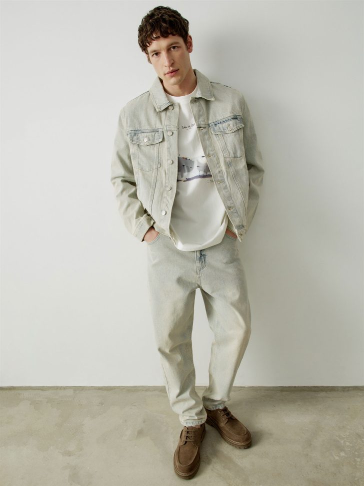 Джинсы Sela расслабленного кроя, голубой, арт. 44980